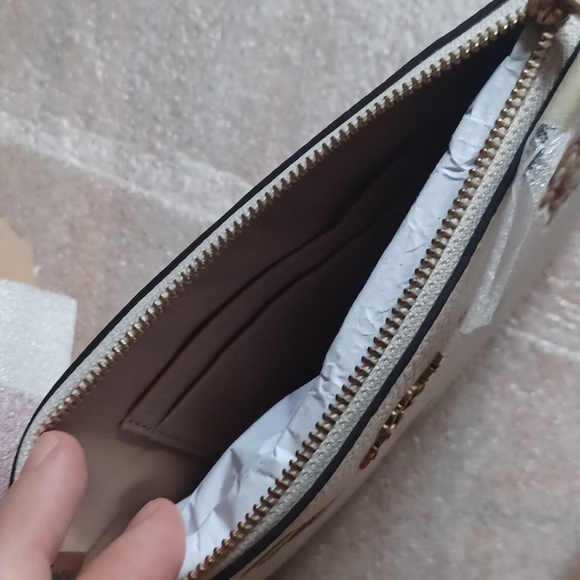 Coach Boxed Wristlet with Snowy Bears Print in Chalk - Picture 4 of 4